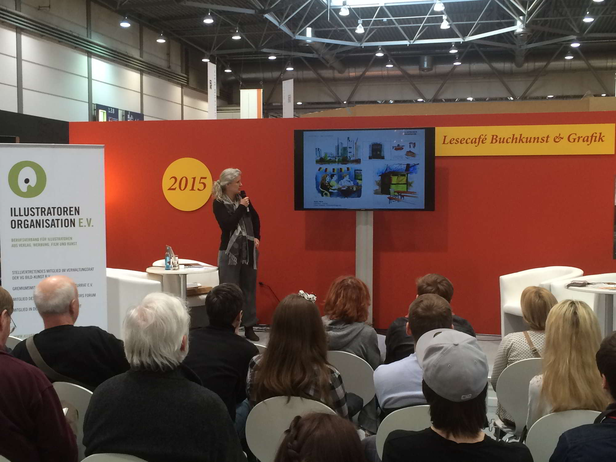 Vortrag Juliane Wenzl auf der Leipziger Buchmesse 2015, Leseinsel Buchkunst und Grafik