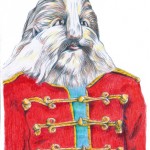 freaks (lion boy), 2014
Buntstift auf Papier