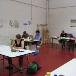 Arbeitsatmosphäre im Kursraum -- anschließend gehen wir auf Expedition in die anderen Kurse.